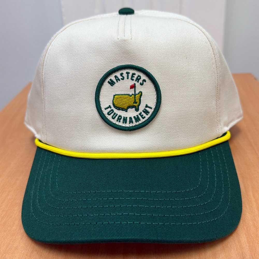 Masters Tournament Retro Color Block Patch Rope Hat!!🔥🔥🔥